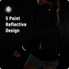 imagebaleaf Womens Lightweight Running Jacket Sun Protection Athletic Full Zip Long Sleeve Shirts UPF 50 Pockets CyclingBlack