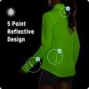 imagebaleaf Womens Lightweight Running Jacket Sun Protection Athletic Full Zip Long Sleeve Shirts UPF 50 Pockets CyclingFluorescent Green