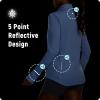 imagebaleaf Womens Lightweight Running Jacket Sun Protection Athletic Full Zip Long Sleeve Shirts UPF 50 Pockets CyclingLight Blue