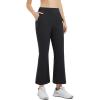 imagebaleaf Womens 26quot29quot Work Pants Stretchy Golf Lightweight Stretch Flare Dress Pant Pockets Bussiness UPF 5026inblack