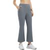 imagebaleaf Womens 26quot29quot Work Pants Stretchy Golf Lightweight Stretch Flare Dress Pant Pockets Bussiness UPF 5026indark Gray