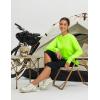 imagebaleaf Womens Sun Shirts UPF 50 Hoodie Long Sleeve Spf UV Shirt Lightweight Quick Dry Hiking Zip PocketFluorescent Green