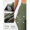 imagebaleaf Womens Travel Pants with Zipper Pockets Stretchy Work Pants Business Casual Slacks Golf Pants Dressy with PocketsGreen