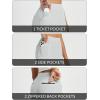 imagebaleaf Womens Travel Pants with Zipper Pockets Stretchy Work Pants Business Casual Slacks Golf Pants Dressy with PocketsLight Grey