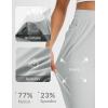 imagebaleaf Womens Travel Pants with Zipper Pockets Stretchy Work Pants Business Casual Slacks Golf Pants Dressy with PocketsLight Grey