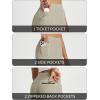 imagebaleaf Womens Travel Pants with Zipper Pockets Stretchy Work Pants Business Casual Slacks Golf Pants Dressy with PocketsTwill