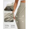 imagebaleaf Womens Travel Pants with Zipper Pockets Stretchy Work Pants Business Casual Slacks Golf Pants Dressy with PocketsTwill