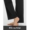 imagebaleaf Womens Yoga Dress Pants Wide Leg with Pockets High Waist Stretch Casual Work Travel SweatpantsBlack
