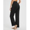imagebaleaf Womens Yoga Dress Pants Wide Leg with Pockets High Waist Stretch Casual Work Travel SweatpantsBlack