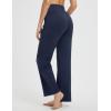 imagebaleaf Womens Yoga Dress Pants Wide Leg with Pockets High Waist Stretch Casual Work Travel SweatpantsNavy Blue