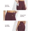 imagebaleaf Womens Yoga Dress Pants Wide Leg with Pockets High Waist Stretch Casual Work Travel SweatpantsWine Red