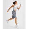 imagebaleaf Womens 13 Knee Length Hiking Shorts Quick Dry Water Resistant Lightweight Bermuda with PocketsFrost Grey