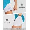 imagebaleaf Womens 2025 17quot Swim Skirt Bottoms High Waisted Modest Bathing Suit Skirt Tummy Control Swim BottomsAqua Blue 17 a