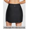 imagebaleaf Womens 2025 17quot Swim Skirt Bottoms High Waisted Modest Bathing Suit Skirt Tummy Control Swim BottomsBlack 17 a