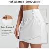 imagebaleaf Womens 2025 17quot Swim Skirt Bottoms High Waisted Modest Bathing Suit Skirt Tummy Control Swim BottomsStar White 17 B