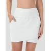 imagebaleaf Womens 2025 17quot Swim Skirt Bottoms High Waisted Modest Bathing Suit Skirt Tummy Control Swim BottomsStar White 17 B