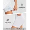 imagebaleaf Womens 2025 17quot Swim Skirt Bottoms High Waisted Modest Bathing Suit Skirt Tummy Control Swim BottomsWhite