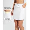 imagebaleaf Womens 2025 17quot Swim Skirt Bottoms High Waisted Modest Bathing Suit Skirt Tummy Control Swim BottomsWhite