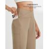 imagebaleaf Womens Bermuda Long Shorts 14quot Knee Length Capris High Waisted Athletic Shorts with Pockets Summer Stretch LooseBrown