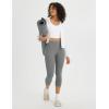 imagebaleaf Womens Capri Leggings with 3 Pockets Tummy Control 21quot Inseam Workout Capris Yoga PantsGraphite Gray