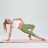 imagebaleaf Womens Capri Leggings with Pockets High Waisted Knee Length Capris Stretch for Casual Yoga Pants Workout ExerciseArmy Green