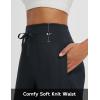 imagebaleaf Womens Capri Pants Wide Leg Athletic Yoga Capris with Pockets Quick Dry Hiking Pants Loose Lounge Summer UPF 50Black