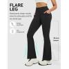 imagebaleaf Womens Flare Leggings with 4 Pockets Scrunch Workout Cargo Leggings High Waist Casual Gym Yoga PantsBlack