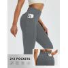 imagebaleaf Womens Flare Leggings with 4 Pockets Scrunch Workout Cargo Leggings High Waist Casual Gym Yoga PantsDark Gray