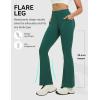 imagebaleaf Womens Flare Leggings with 4 Pockets Scrunch Workout Cargo Leggings High Waist Casual Gym Yoga PantsDark Green