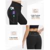 imagebaleaf Womens Flare Yoga Pants with Zipper Pockets Drawstring Flared Leggings Tummy Control High Waist Bell BottomBlack