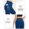 imagebaleaf Womens Flare Yoga Pants with Zipper Pockets Drawstring Flared Leggings Tummy Control High Waist Bell BottomNavy Blue