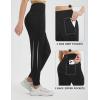 imagebaleaf Womens Fleece Lined Joggers Water Resistant Hiking Pants High Waisted Winter Thermal Sweatpants Zipper PocketsBlack