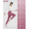 imagebaleaf Womens Fleece Lined Joggers Water Resistant Hiking Pants High Waisted Winter Thermal Sweatpants Zipper PocketsRose Red