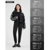 imagebaleaf Womens Fleece Lined Joggers Water Resistant Hiking Pants High Waisted Winter Thermal Sweatpants Zipper PocketsWhiteblack