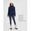 imagebaleaf Womens Fleece Lined Leggings 4 Pockets Warm Thermal Winter Insulated Petite Pants Snow Cold GearBlue