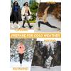 imagebaleaf Womens Fleece Lined Leggings Water Resistant Thermal Winter Warm Tights High Waisted with Pockets Running GearAbrown27