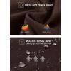 imagebaleaf Womens Fleece Lined Leggings Water Resistant Thermal Winter Warm Tights High Waisted with Pockets Running GearAdark Brown27
