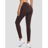 imagebaleaf Womens Fleece Lined Leggings Water Resistant Thermal Winter Warm Tights High Waisted with Pockets Running GearAdark Brown27