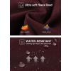 imagebaleaf Womens Fleece Lined Leggings Water Resistant Thermal Winter Warm Tights High Waisted with Pockets Running GearAred Wine27