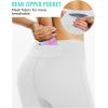 imagebaleaf Womens Fleece Lined Leggings Water Resistant Thermal Winter Warm Tights High Waisted with Pockets Running GearAwhite27