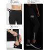 imagebaleaf Womens Fleece Lined Leggings Water Resistant Winter Clothes Running Tights Cold Weather Hiking Pants Zip PocketsCblack