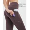 imagebaleaf Womens Fleece Lined Leggings Water Resistant Winter Clothes Running Tights Cold Weather Hiking Pants Zip PocketsCdark Brown No Water Resistant