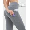 imagebaleaf Womens Fleece Lined Leggings Water Resistant Winter Clothes Running Tights Cold Weather Hiking Pants Zip PocketsCdark Gray