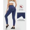 imagebaleaf Womens Fleece Lined Leggings Water Resistant Winter Clothes Running Tights Cold Weather Hiking Pants Zip PocketsCnavy Blue No Water Resistant