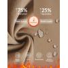 imagebaleaf Womens Fleece Lined Pants Hiking Cargo Pants Pockets Water Resistant Thermal Warm Insulated TightsBrown