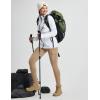 imagebaleaf Womens Fleece Lined Pants Hiking Cargo Pants Pockets Water Resistant Thermal Warm Insulated TightsBrown