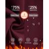 imagebaleaf Womens Fleece Lined Pants Hiking Cargo Pants Pockets Water Resistant Thermal Warm Insulated TightsWine Red