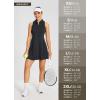 imagebaleaf Womens Golf Dress Sleeveless Tennis Dresses with Built in Shorts Pockets Racerback Workout Athletic