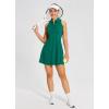 imagebaleaf Womens Golf Dress Sleeveless Tennis Dresses with Built in Shorts Pockets Racerback Workout AthleticGreen