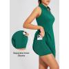 imagebaleaf Womens Golf Dress Sleeveless Tennis Dresses with Built in Shorts Pockets Racerback Workout AthleticGreen